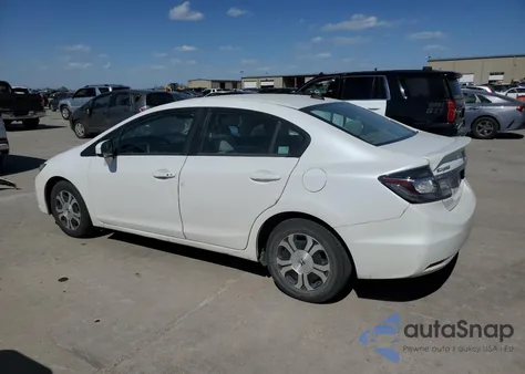2015 Honda Civic Hybrid z USA, uszkodzony, nr VIN 19XFB4F26FE000928